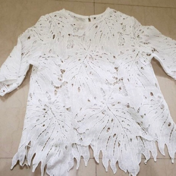 Hollowed Out Lead Lace Top 🟣 - Picture 6 of 7